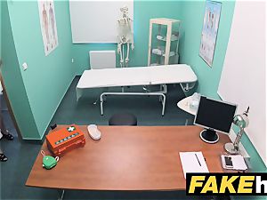 fake clinic small ash-blonde Czech patient health test