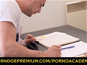 porn ACADEMIE - Tina Kay gets double penetration in super hot college lovemaking